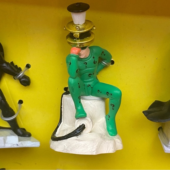 1995 Batman Forever Set of 6 Figures Batman Robin Two-Face Riddler Open Box - Picture 5 of 16